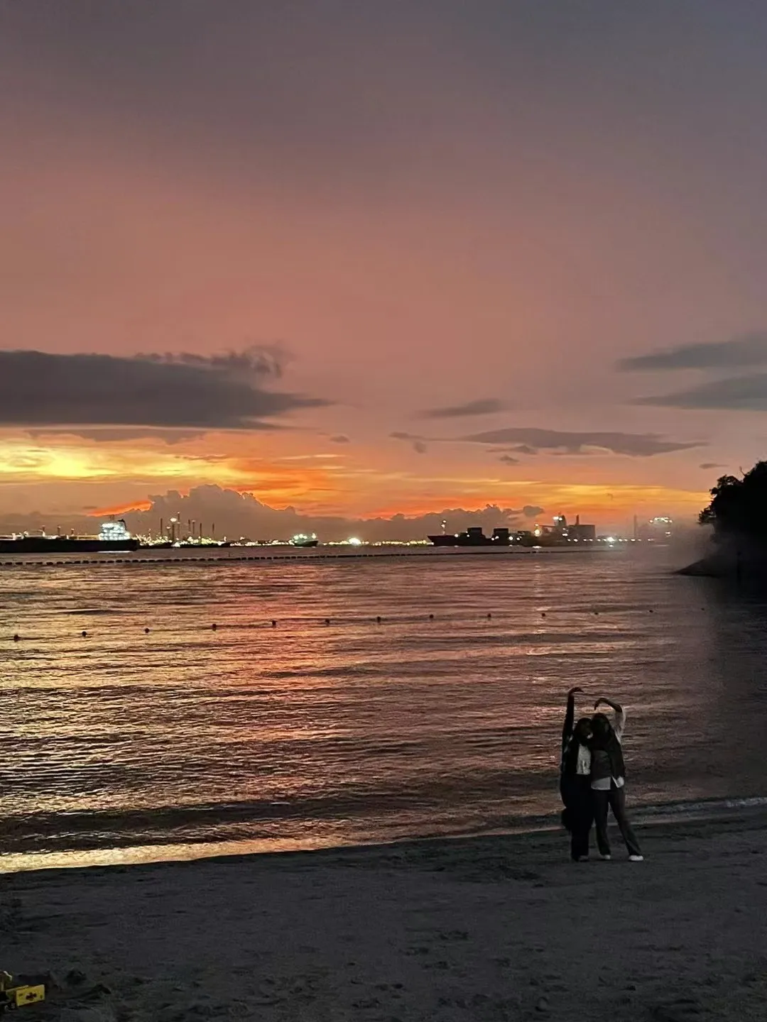 新加坡海边日落